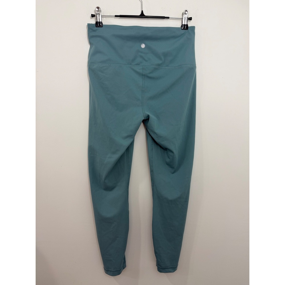 Yogalicious Lux Womens High Waisted Leggings Teal Blue Size M Yoga Gym Pant